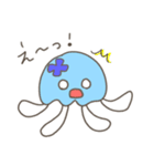 クラゲとメンダコ。（個別スタンプ：12）