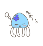 クラゲとメンダコ。（個別スタンプ：17）