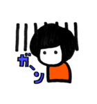 ショートヘアーの女の子（個別スタンプ：12）