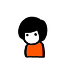 ショートヘアーの女の子（個別スタンプ：14）