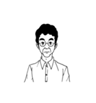 表情豊かな男性のスタンプ（個別スタンプ：4）