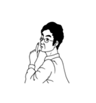 表情豊かな男性のスタンプ（個別スタンプ：23）