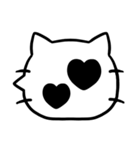 シンプル★猫の吹き出しデカ文字スタンプ（個別スタンプ：22）