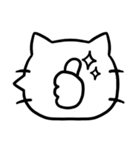 シンプル★猫の吹き出しデカ文字スタンプ（個別スタンプ：28）