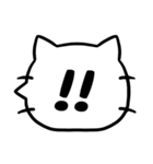 シンプル★猫の吹き出しデカ文字スタンプ（個別スタンプ：30）