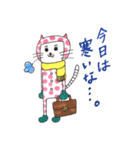 水玉ネンコさん姉妹2（個別スタンプ：1）