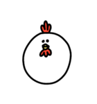素朴なニワトリさん（個別スタンプ：1）