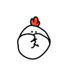 素朴なニワトリさん（個別スタンプ：6）