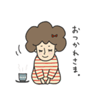しましまアフロガール（個別スタンプ：4）