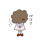 しましまアフロガール（個別スタンプ：15）