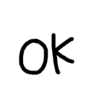 シンプル文字だけ（個別スタンプ：32）