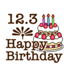 12月1日から31日までのお誕生日おめでとう（個別スタンプ：4）