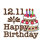 12月1日から31日までのお誕生日おめでとう（個別スタンプ：12）