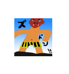 オレンジおに（個別スタンプ：4）
