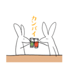 長めのうさぎスタンプ（個別スタンプ：22）