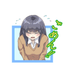 あおりんごの女の子スタンプ（改）（個別スタンプ：6）