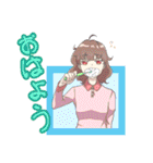 あおりんごの女の子スタンプ（改）（個別スタンプ：11）