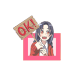 あおりんごの女の子スタンプ（改）（個別スタンプ：19）