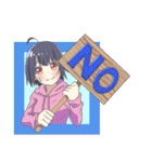 あおりんごの女の子スタンプ（改）（個別スタンプ：20）