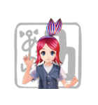 赤石夕コの喜怒哀楽ゼーション（個別スタンプ：1）
