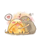 2匹の小さい動物―日常のインタラクティブ（個別スタンプ：10）