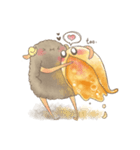 2匹の小さい動物―日常のインタラクティブ（個別スタンプ：34）