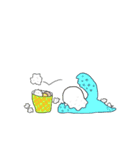 だらしない鳥（個別スタンプ：18）