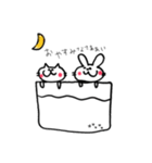 さいんぺんうさぎねこ（個別スタンプ：22）