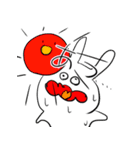 汗かきうさぎと羊とその他（個別スタンプ：7）