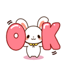 襟うさぎの日常会話 1（個別スタンプ：4）