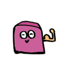 四角ちゃんと愉快な仲間たち（個別スタンプ：5）