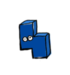 四角ちゃんと愉快な仲間たち（個別スタンプ：7）