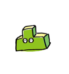 四角ちゃんと愉快な仲間たち（個別スタンプ：21）