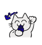 ネコチャンは笑っている。（個別スタンプ：12）