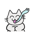 ネコチャンは笑っている。（個別スタンプ：16）