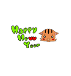 Happy New Year8色＋猪（個別スタンプ：8）