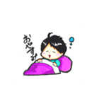 黒髪男子と茶髪男子の日常。（個別スタンプ：2）