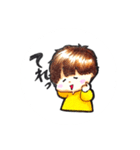 黒髪男子と茶髪男子の日常。（個別スタンプ：27）