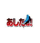 動く。魚(メダカ、鯉、金魚）＆デカ文字（個別スタンプ：15）