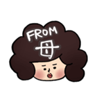 お母さん用デカ文字スタンプ（個別スタンプ：25）