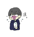 ぱっつんメガネ（個別スタンプ：8）