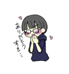 ぱっつんメガネ（個別スタンプ：10）