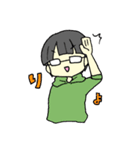 ぱっつんメガネ（個別スタンプ：15）