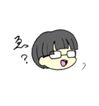 ぱっつんメガネ（個別スタンプ：16）