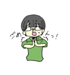 ぱっつんメガネ（個別スタンプ：18）