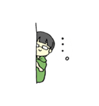ぱっつんメガネ（個別スタンプ：19）