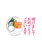 モップヘッド休日の雪だるま（個別スタンプ：1）