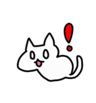 簡潔にねこ（個別スタンプ：1）