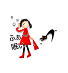 小人と黒ねこ（個別スタンプ：10）