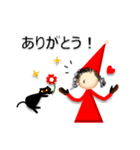 小人と黒ねこ（個別スタンプ：13）